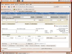 Abbildung 4: Bei der Rechnungserstellung bietet Lx-Office zahlreiche Optionen. Es eignet sich auch, um Softwarelizenzen abzurechnen.