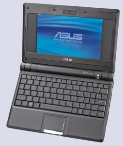 Abbildung 4: Brachte den Netbookmarkt ins Rollen: Der Eee-PC 701.