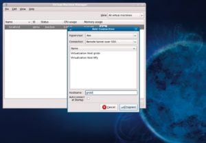 Abbildung 6: Über eine sichere SSH-Verbindung kann der Administrator auch auf den Hypervisor einer Remote-Maschine zugreifen.