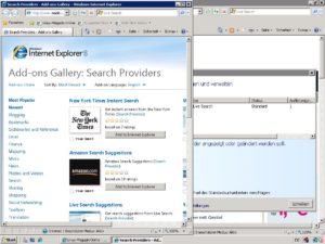 Viele Add-Ons gibt es auch für den Internet Explorer 8, aber im Gegensatz zu Firefox stehen dabei häufig kommerzielle Interessen dahinter, die viele einfache Features zu blockieren scheinen.