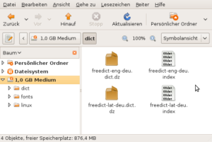 Das Open-Source-Programm Coolreader 3 benötigt Wörterbücher im Dict-Format und die dazu passenden Index-Dateien.