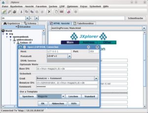 Abbildung 3: Der in Java programmierte Jxplorer überzeugt im Test mit einem großen Funktionsumfang und hoher Arbeitsgeschweindigkeit auch bei größeren LDAP-Datenbanken.