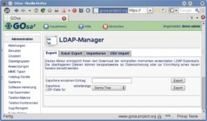 Abbildung 8: Gosa ist ein umfangreiches Netzwerkmanagement-Tool, das einen LDAP-Server als Datenspeicher verwendet und im Webmin-Stil fast alle Einstellungen verwalten kann.