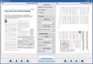Abbildung 3: Bookbinder ist das ideale Tool, um Seiten für die Ausgabe auf normalen Druckern zu sortieren.