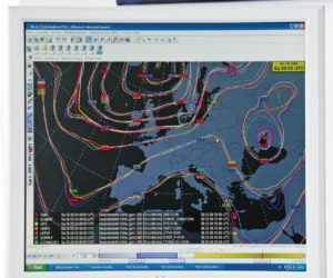 Abbildung 4: Eine Java-Oberfläche stellt den Meteorologen alle Ergebnisse alternativer Voraussagen auf einem Bildschirm dar. Daraus lesen sie Wetterlagen ab und erstellen eventuell Warnungen.
