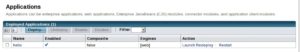 Abbildung 4: Die Administrationskonsole zeigt dem Admin die im Server installierten Applikationen.