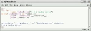 Abbildung 4: Die Exception hat als neues Attribut den Traceback erhalten.