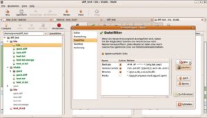 Abbildung 4: Meld erlaubt das Erstellen vieler verschiedener Filter für den Vergleich von Verzeichnissen. Filter für den Dateivergleich richtet der Anwender analog über den Dialog »Textfilter« ein.