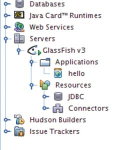 Abbildung 6: Die Auflistung der konfigurierten Server-Instanzen liefert Netbeans dem Entwickler über die Registerkarte »Services«.