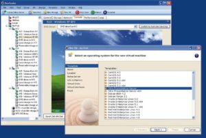 Abbildung 1: Der Xencenter unter Windows gibt dem Admin eine GUI an die Hand, in der er neue Ressource-Pools, Storage Backends und Virtuelle Maschinen erstellt und verwaltet.