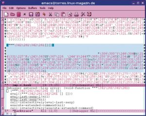 Emacs 42.1 beherrscht unter anderem auch die Ikosa-Notation.
