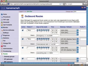 Abbildung 1: Dank der neuen Routing-Engine ist die Telefonanlage „Gemeinschaft“ in der Lage, bis zu 64 000 unterschiedliche Rufnummern zu verwaltenen.