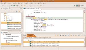 Abbildung 2: Bereit zum Ändern: OTRS-Quellcode, geladen in einer Eclipse-Umgebung mit Perl-Integration.