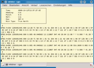 Abbildung 2: Das schlanke Cgps gibt die Positionsdaten im Ascii-Modus aus.