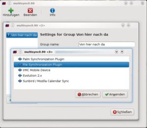 Abbildung 3: Achtung, Verwechslungsgefahr: Das GTK-Programm Multisync heißt genauso wie der Vorgänger des Opensync-Framework.