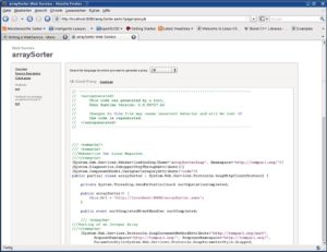 Abbildung 3: Mono generiert allen notwendigen Code zum Zugriff auf einen Webservice automatisch.