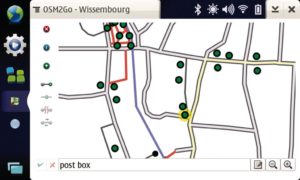 Abbildung 3: Der Editor Osm2go bearbeitet Daten für Openstreetmap direkt vor Ort und schickt sie bei bestehender Netzwerkverbindung an den Server.