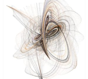 Abbildung 3: Die Schönheit von Mathematik: Dieses Sandgebilde von Jared Tarbell entstand mit Processing, auf der Webseite [8] lassen sich über ein Java-Applet beliebig viele Variationen davon erzeugen.