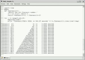 Abbildung 4: Dank Caching löst Listing 5 das Fibonacci-Problem in kaum messbarer Rechenzeit.