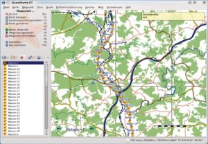 Abbildung 5: ... und ein ähnlicher Schnappschuss mit dem Nachfolger Qlandkarte GT. Die Unterschiede stecken unter der Haube, GT kann zumindest theoretisch nicht nur Navigationsgeräte von Garmin ansprechen.