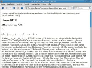 Abbildung 8: Die dreispaltige Magazinseite erkennt Cuneiform richtig – mit Einschränkungen bei der Erkennungsgenauigkeit wegen des farbigen Hintergrunds.