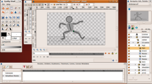 Abbildung 2: Punkt, Punkt, Komma, Strich – die Strichmännchen-Vorlage des Morevna-Projekts dient als Grundlage für die Animation von Figuren.