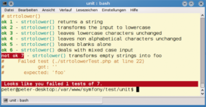 Abbildung 3: Anders als Yii enthält Symfony ein speziell auf das Framework zugeschnittenes Testpaket, das sowohl Unit- als auch funktionale Tests kennt.