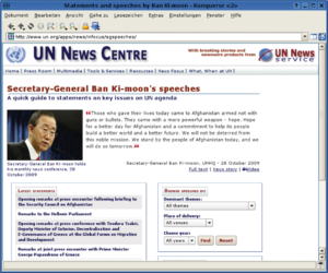 Abbildung 2: Die Website des UN-Generalsekretärs Ban Ki-moon hatte eine Schwachstelle mit einer nicht hinreichend geprüften Parametervariablen. Bis die Systemverwalter der UN das Problem behoben hatten, schützte eine Modsecurity-Regel per Virtual Patching temporär die Website.
