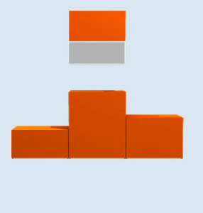 Abbildung 4: Die Height Span Map löst das Problem eleganter: Mehrere Materialschichten dürfen übereinander liegen - theoretisch sogar mit Lücken dazwischen, die vielleicht ganze Tunnel bilden.