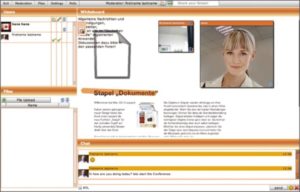 E Abbildung 5: Der freie Live-Streamingserver Red5 dient als Videochat-Software in der Konferenzanwendung Openmeetings.