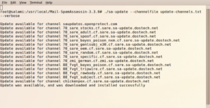 Abbildung 1: der »--verbode«-Parameter ist neu, ansonsten fühlt sich Spamassassin 3.3.0 im ersten Moment sehr vertraut an.