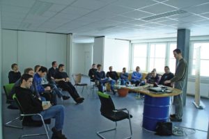 Abbildung 3: Patrick Ohly von Intels Open-Source-Projekt Syncevolution stellt das Syncml-Framework vor.