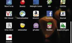 Abbildung 5: Ansehnlich, aber leider ohne Sortier- oder Filterfunktion kommt die Programmliste von Maemo 5 daher.