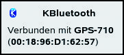 Abbildung 4: Das Bluemax-GPS ist mit dem Linux-Bluetooth-Daemon verbunden.