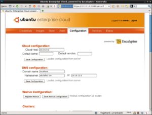 Abbildung 2: Wer Eucalyptus auf Ubuntu installiert, bekommt dank Canonical die Inkarnation der Ubuntu Enterprise Cloud geliefert. Sie sieht nur anders aus.