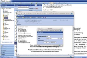 Abbildung 4: Manche Aktionen in Webaccess gestalten sich etwas umständlich. Weil ein Kontextmenü fehlt, braucht es einen Doppelklick und eine Einstellung im Eigenschaftendialog, um eine Mail zu markieren.