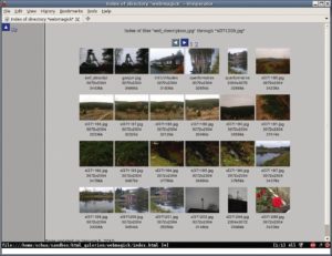 Abbildung 7: Zur Navigation erzeugt Webmagick keine eigenständigen Thumbnaildateien, sondern eine HTML-Imagemap. Der HTML-Code ist allerdings voller Fehler, was zumindest im Validator auffällt.