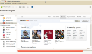 Mit dem in Rhythmbox und Banshee integrierten Music Store auf Ubuntu-One-Basis will Canonical, Ubuntus Hauptsponsor, Geld verdienen.