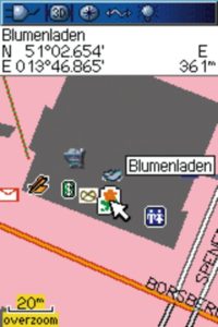 Abbildung 3: So sieht der nächste Blumenladen auf Garmin-Geräten aus.