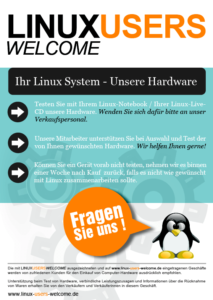 Das Projekt Linux Users Welcome macht etwas Ähnliches, allerdings im gesamten deutschsprachigen Raum: Es lädt Händler zu dieser gemäßigten, freiwilligen Selbstverpflichtung bzw. Empfehlung durch Kunden ein.