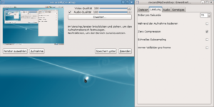 Abbildung 1: Das Feintuning von Record My Desktop nimmt der Anwender im erweiterten Konfigurationsdialog vor. Hier definiert er auf Wunsch die Framerate, das bevorzugte Audio-Device und vieles mehr.