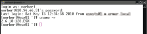 Abbildung 4: Auch wenn die mitgelieferte virtuelle Linux-Maschine es vermuten lässt: Das Betriebssystem des ESX-Hypervisors ist kein Linux, sondern eine VMware-Eigenentwicklung.