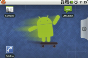 Abbildung 5: Die Oberfläche des Cyanogen Mod auf dem HTC Dream. SMS, MMS und alle Grundfunktionen bleiben erhalten, dazu gibt's ein schnelleres Handy.