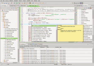 Abbildung 8: Das PDT-Plugin überträgt die Tugenden der Java-IDE in die PHP-Welt: Syntax-Highlighting und Code-Vervollständigung auch für eingebundene Libraries fehlen ebenso wenig wie ein Debugger.
