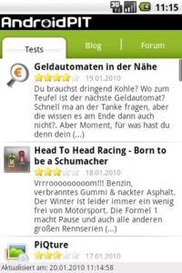 Das Download- und Communityportal Androidpit gibt es natürlich auch als App.