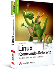 Cover von Michael Koflers neuem Buch "Linux Kommando-Referenz".