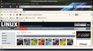 Abbildung 1: Lokaler Firefox zeigt Firefox auf dem Server an – das Entkoppeln des Web in eine DMZ mit X2Go liefert einen Ansatz für hochsichere Umgebungen.