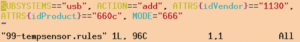 Abbildung 6: Eine neue Datei in »/etc/udev/rules.d« weist das Udev-System dazu an, neu erscheinende Temperaturfühler im Modus 666 bereitzustellen.