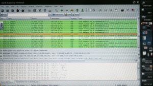 Bewährte Analyse mit Wireshark auf dem Wetab.