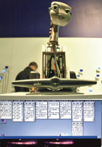 Abbildung 1: Motion-Tracking und Gesichtserkennung mit Linux im Ars Electronica Center in Linz.